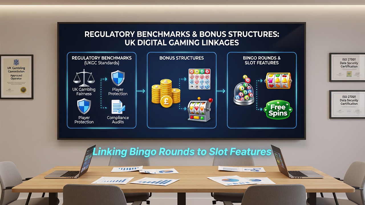Data visualization of bonus flows between UK bingo rounds and slot features under regulatory limits